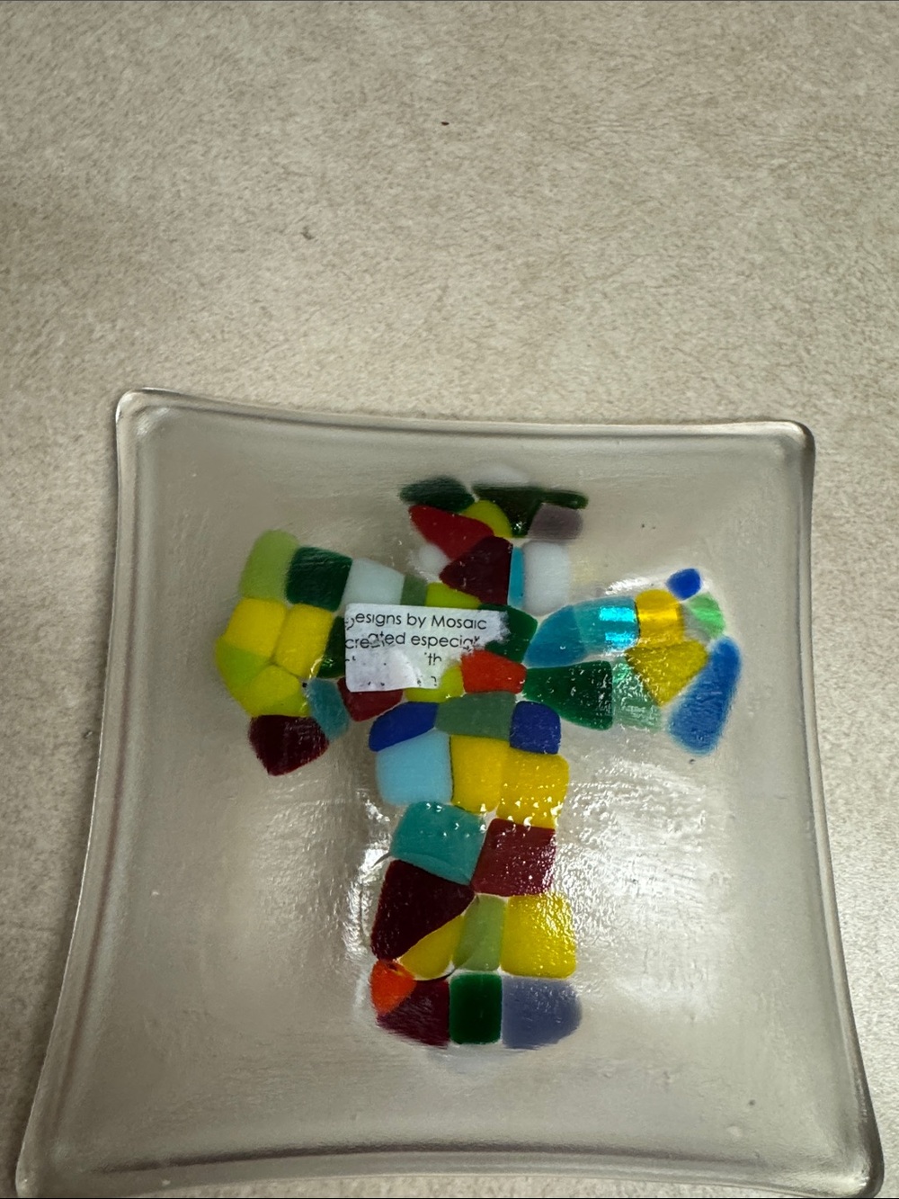 Mosaic cross tray - Picture 2 of 2